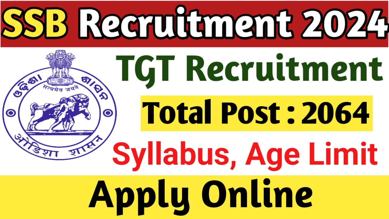 Odisha Study Point Ssb Odisha Tgt Recruitment Online Form Odisha Study Point