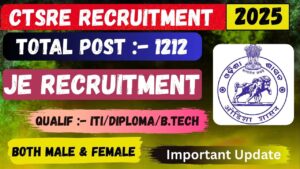 OSSC CTSRE Recruitment 2025 Notification