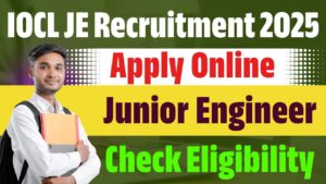 IOCL Junior Engineer Recruitment 2025
